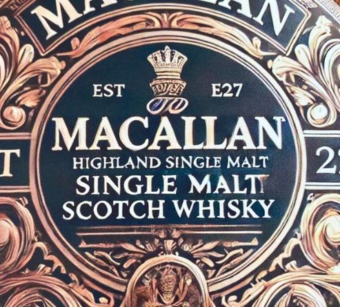 Macallan Bevande alcoliche: Macallan Single Malt Whisky - Schönes Blechschild - neu!!! – Nuovo e nell'imballaggio originale da Bremgarten AG venduto da Eurotiz