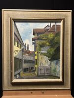 Original Gemälde Altstadt von Zürich/ signiert Wirz