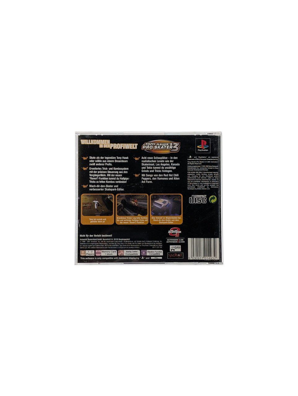 Sony Spiele: Tony Hawk's Pro Skater 3 PlayStation 1 – Gebraucht aus Domat/Ems von IsseldorsShop 1