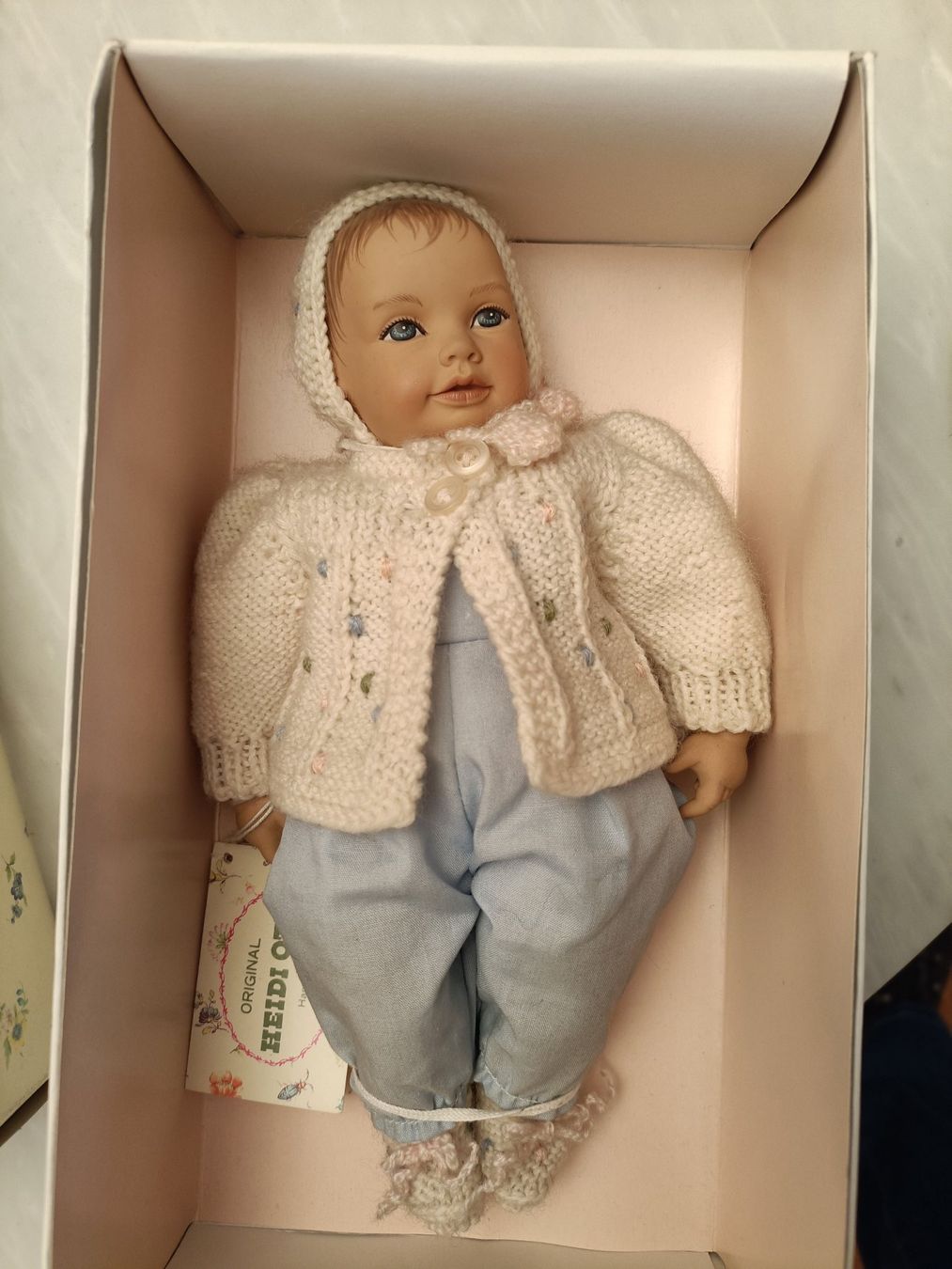 Heidi ott Bambole: Heidi Ott Baby Puppe – Nuovo e nell'imballaggio originale da Zürich venduto da Bsitz 1