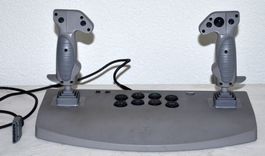 Sony PlayStation PSX  PS1 Analog Flight Dual Joystick