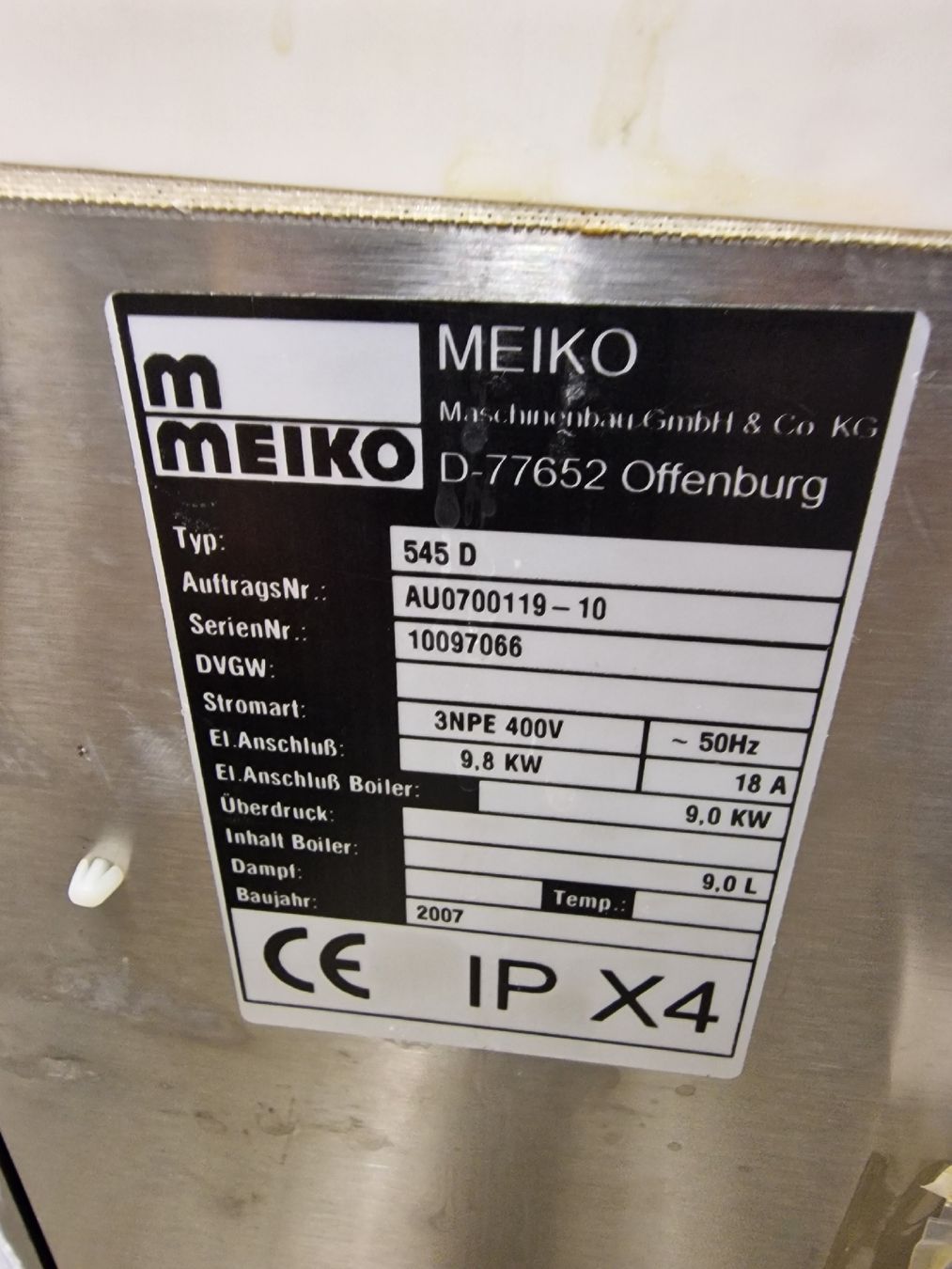 Lavastoviglie: Meiko  Ecostar 545D – Usato da Niederwangen BE venduto da HasGastrobedarf 4