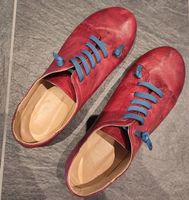 Rote Halbschuhe, echtleder, Gr. 38
