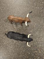 Mojo Tierfiguren Stier Langhorn Set 2 St. braun schwarz