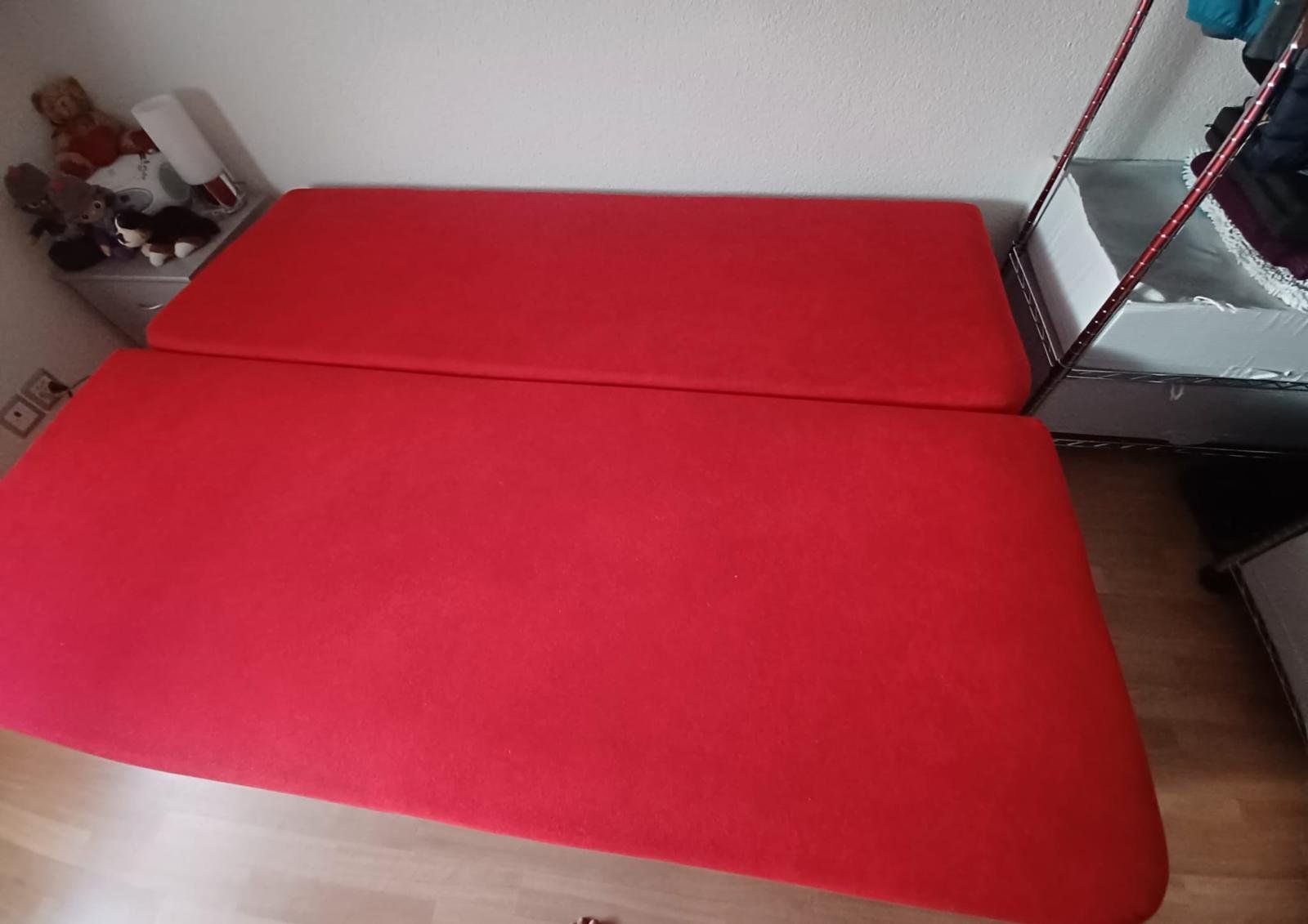 Divani: Rotes Bettsofa aus Stoff – Usato da Luzern venduto da Cap_7s88 3