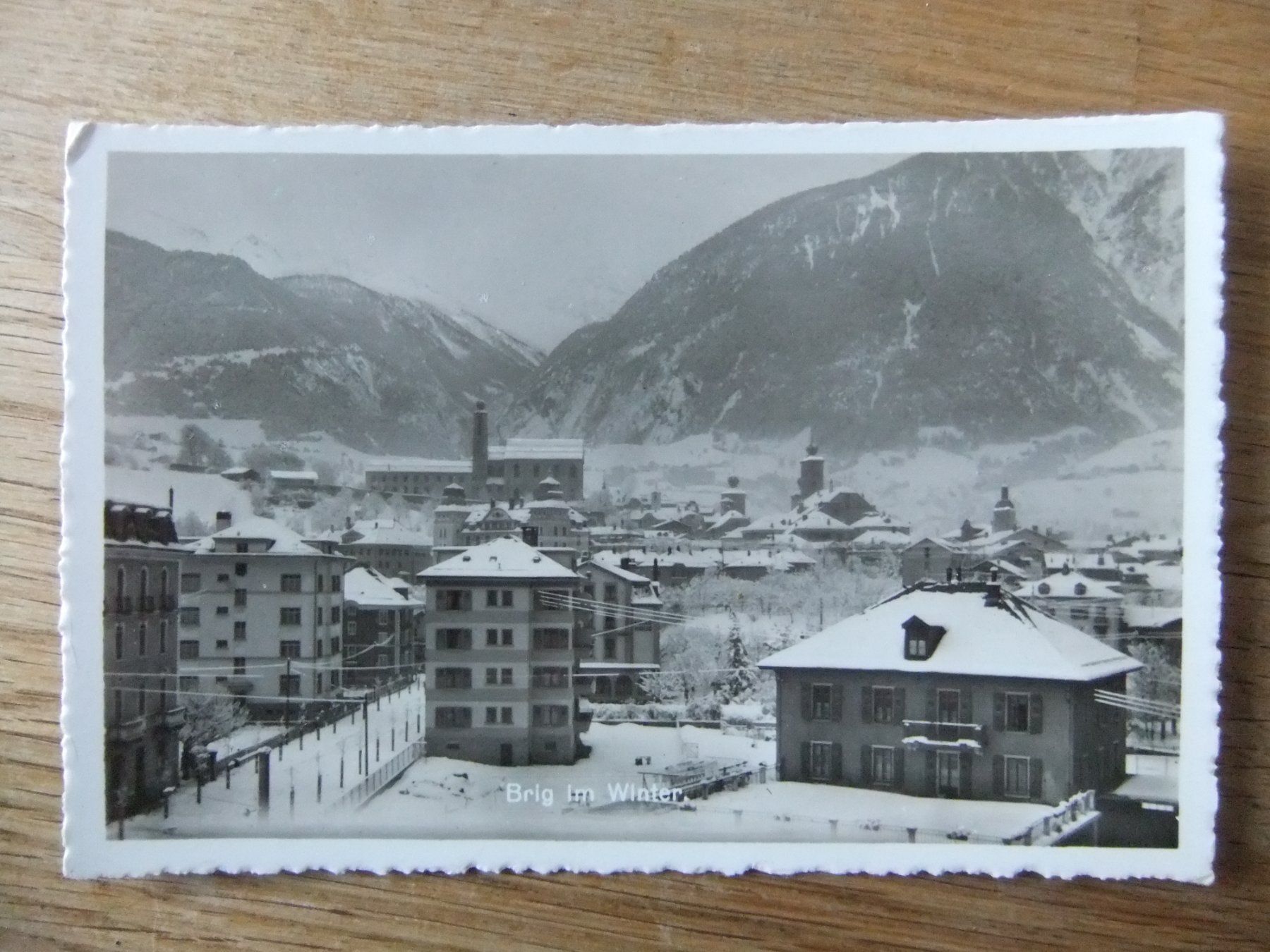 Cartoline postali: Brig im Winter Wallis Valais – Usato da St. Niklaus VS venduto da wunschlos54