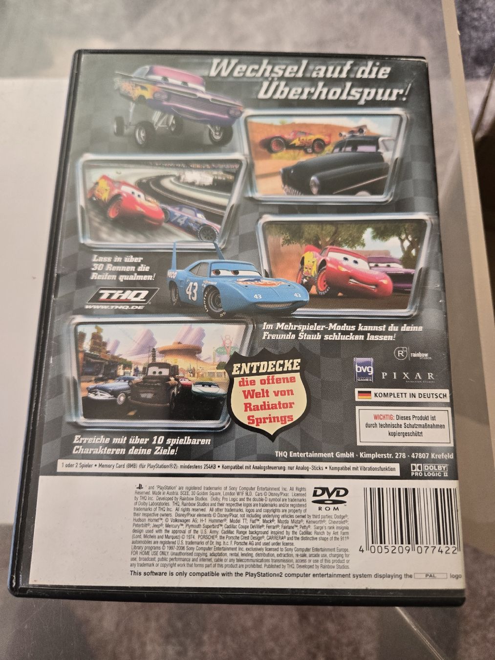 Spiele: Cars - Disney - PS2 – Gebraucht aus Bussigny von Kfdlt 1