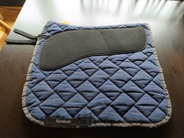 Schabracke Dressur Kavalvade blau mit Korrektur