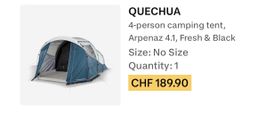 Quechua Arpenaz 4.1 Camping Tent - Sleeps 4
