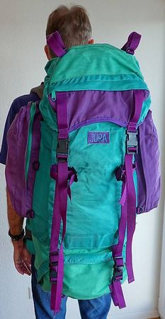 Vintage Trekking-Rucksack "JURA"  80er Jahre Kult  ca. 70L