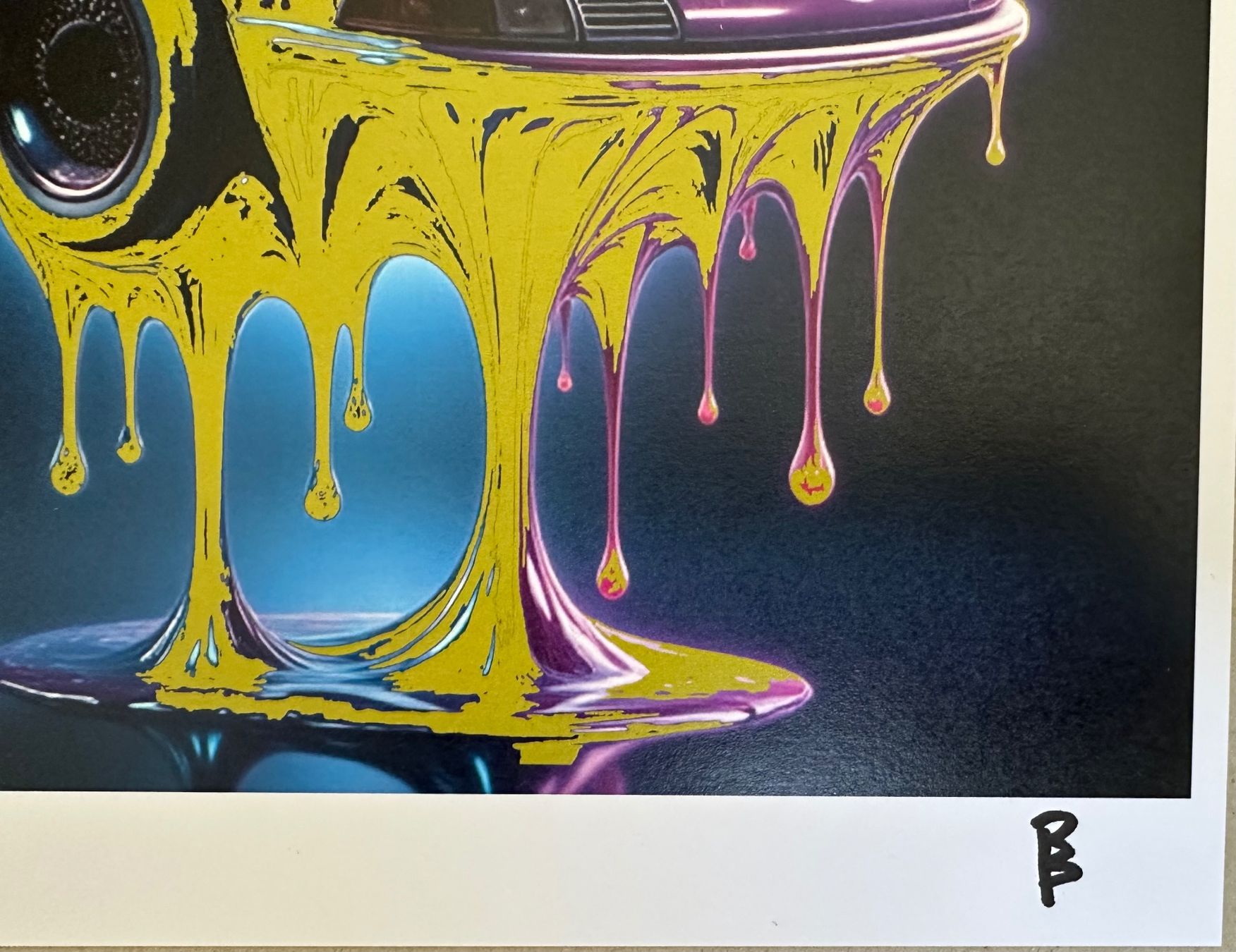 Gemälde: Bit Dancer: Melting Porsche Carrera, signiert 1/5 – Neu (gemäss Beschreibung) aus Meilen von Smgdesign 2