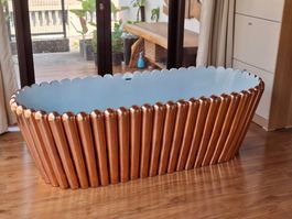 Freistehende Badewanne Kupfer Kupferbadwanne Doppelwandig
