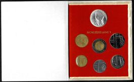 Silber 1000 Lire Vatikan mit offizieller Kurssatz 1983