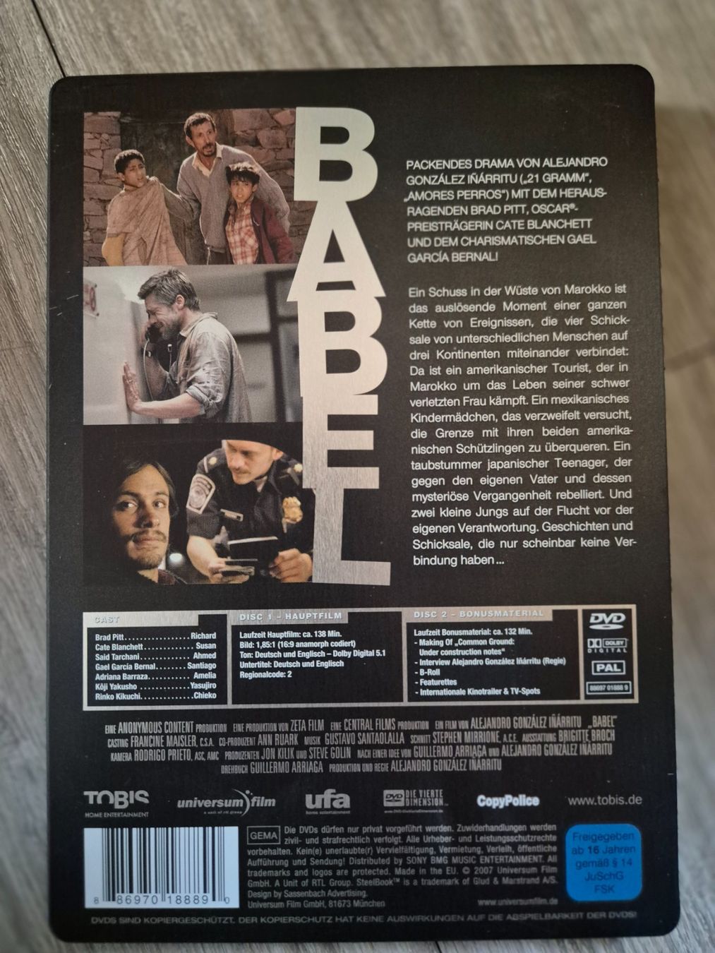 Tutti i DVDs: Babel - Steelbook DVD – Usato da Solothurn venduto da Daniel_SO 1