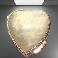 💖Vintage Pillendose Herzform Naturstein (Onyx/Achat)💖3/9💫