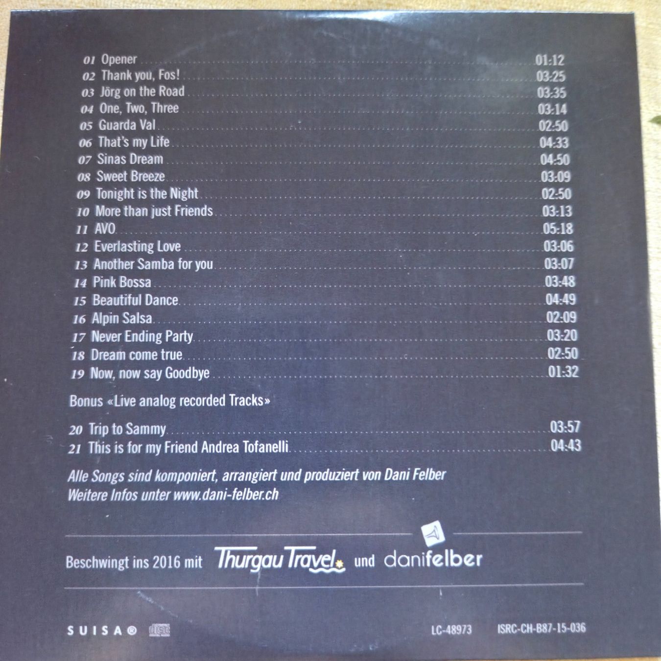 CDs: CD Dani Felber – D'occasion à Dintikon par Vexi 1