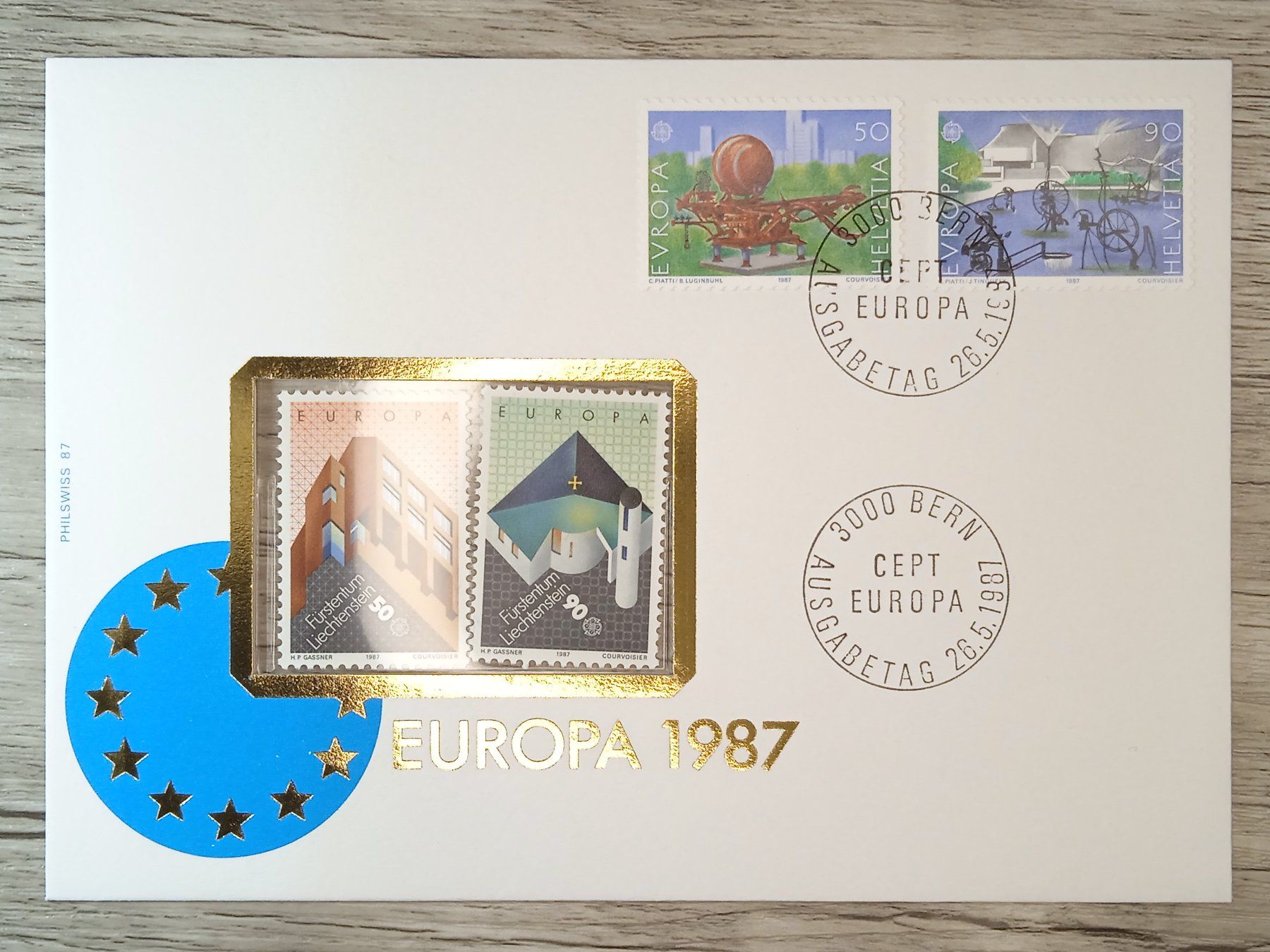 Tutti i francobolli: TR51 Enveloppe + Timbre Suisse 1987 – Usato da Cousset venduto da Patrick_Collections