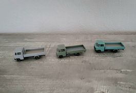 Wiking MB Set mit 3 Pritschen LKW's Nr. 271, schön