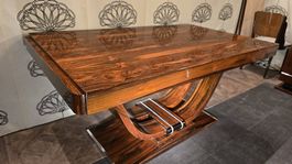 Table art deco de salle a manger palissandre de Rio 