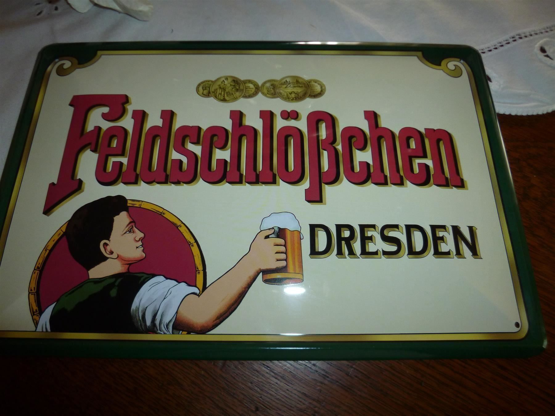 Feldschlösschen Schilder: Blechschild Feldschlößchen Brauerei Bier – Gebraucht aus Luzern von antikdesign2552 5