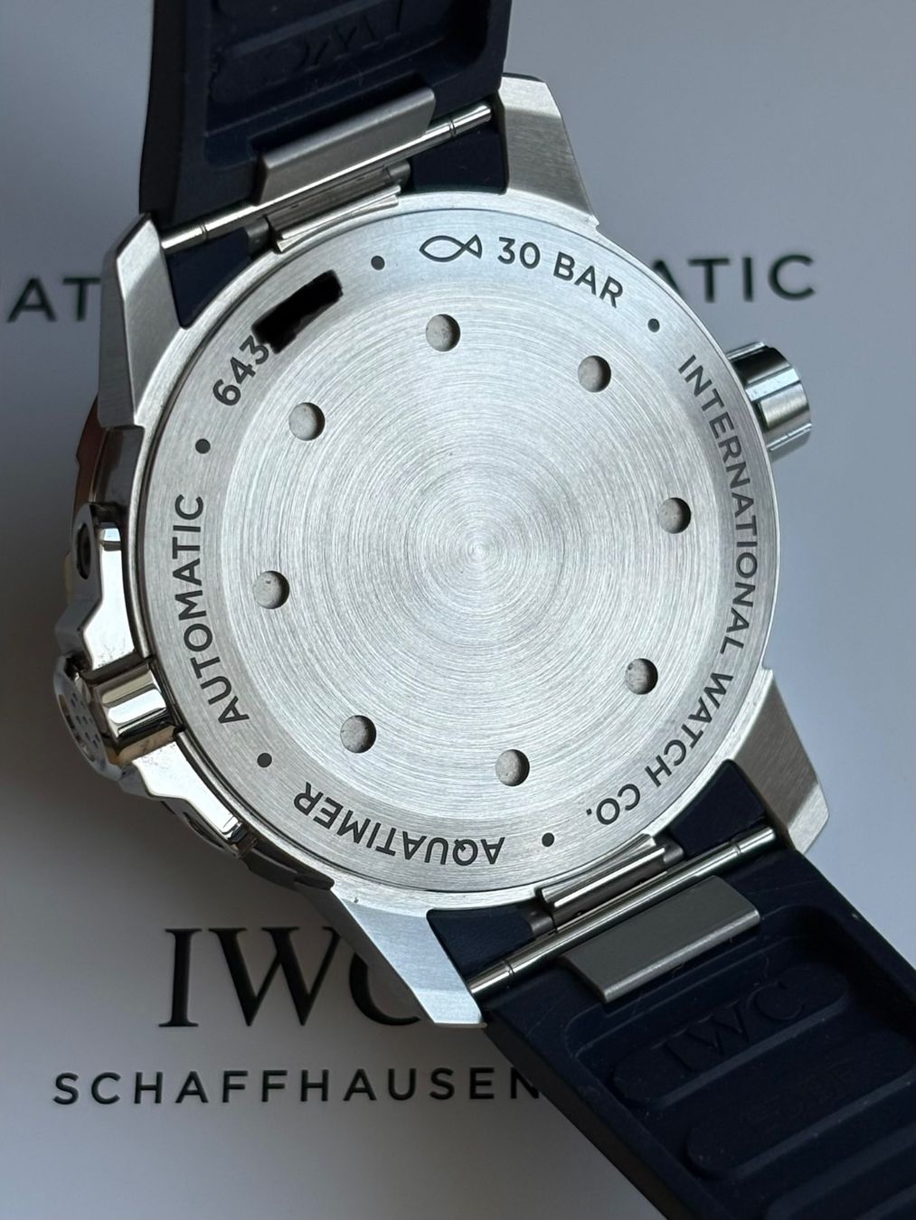 IWC Orologi: IWC Aquatimer Automatic Blue 42mm mit Garantie – Nuovo (secondo la descrizione) da Birsfelden venduto da Mynos 6