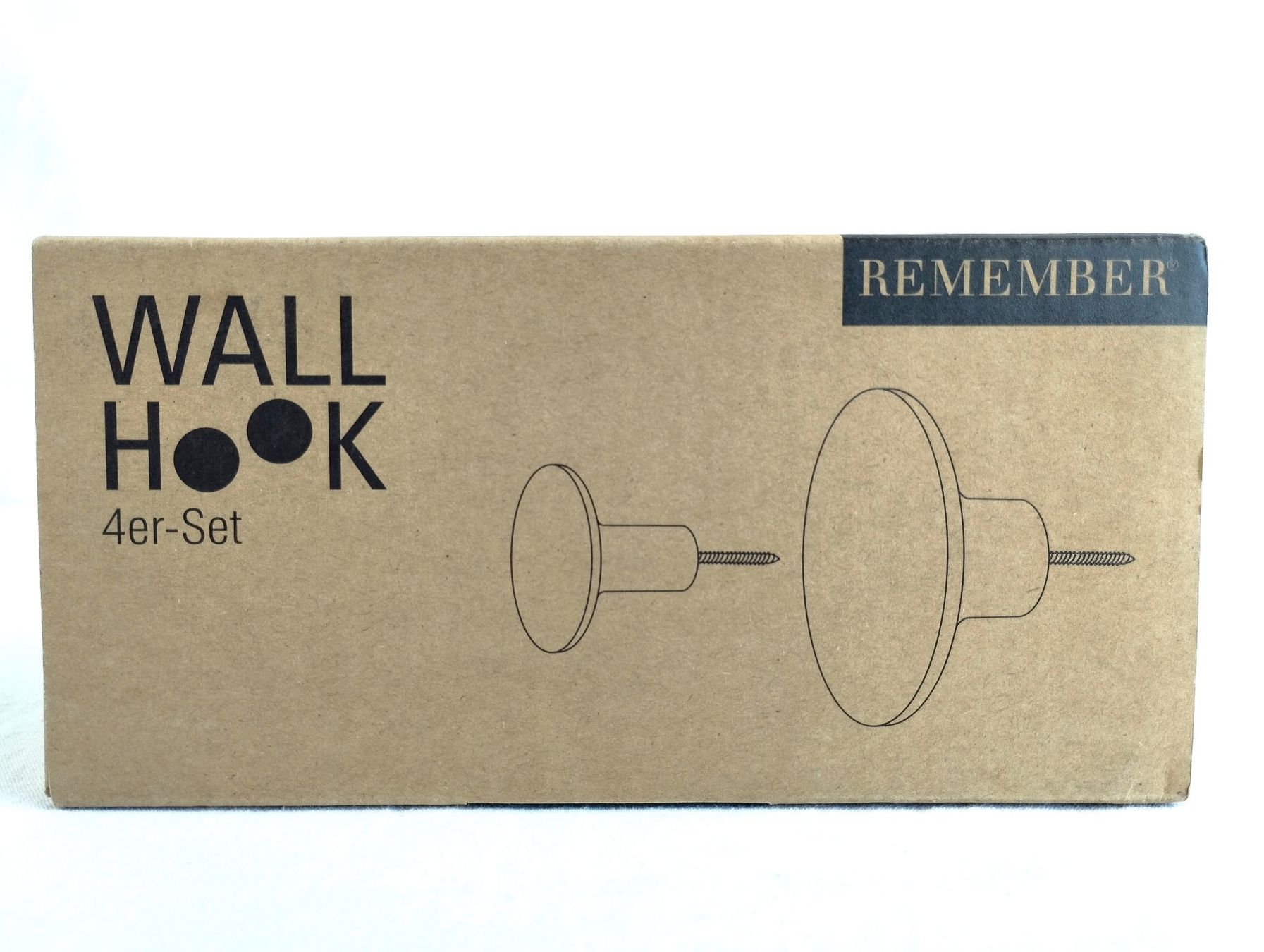 Eisenwaren: REMEMBER Wandhaken 4er-Set – Neu und originalverpackt aus Schübelbach von Restwert_Schubelbach 1
