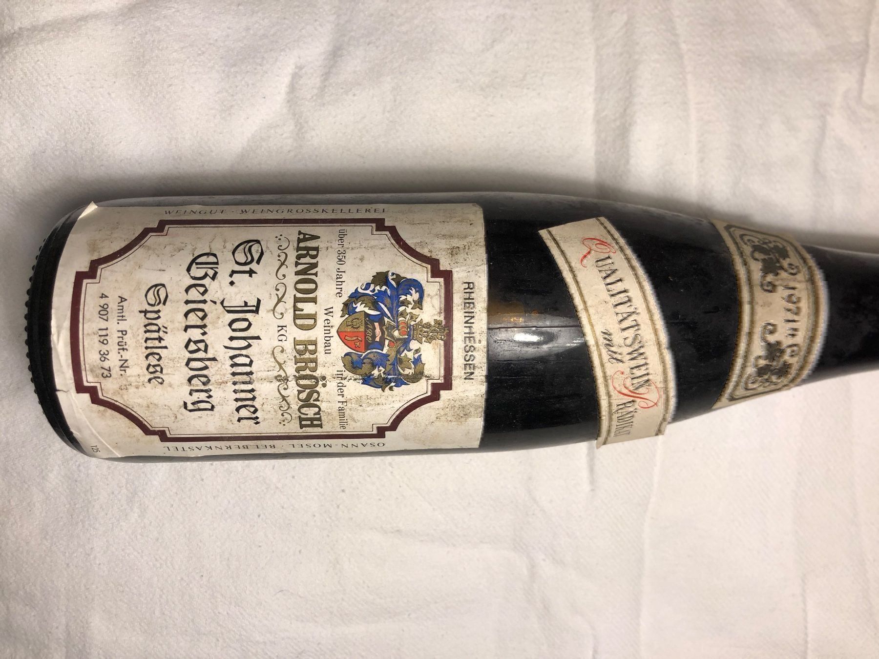 Lafite Rothschild Vino: WEINBAU 1971 - ST. JOHANNER BEIERSBERG – Nuovo e nell'imballaggio originale da Tenero venduto da KARLES 4