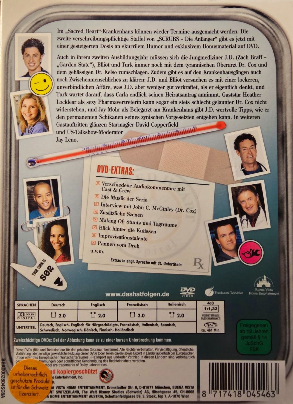 Alle DVDs: Scrubs Die Anfänger - Staffel 2 – Gebraucht aus Wahlen b. Laufen von Cg10 1