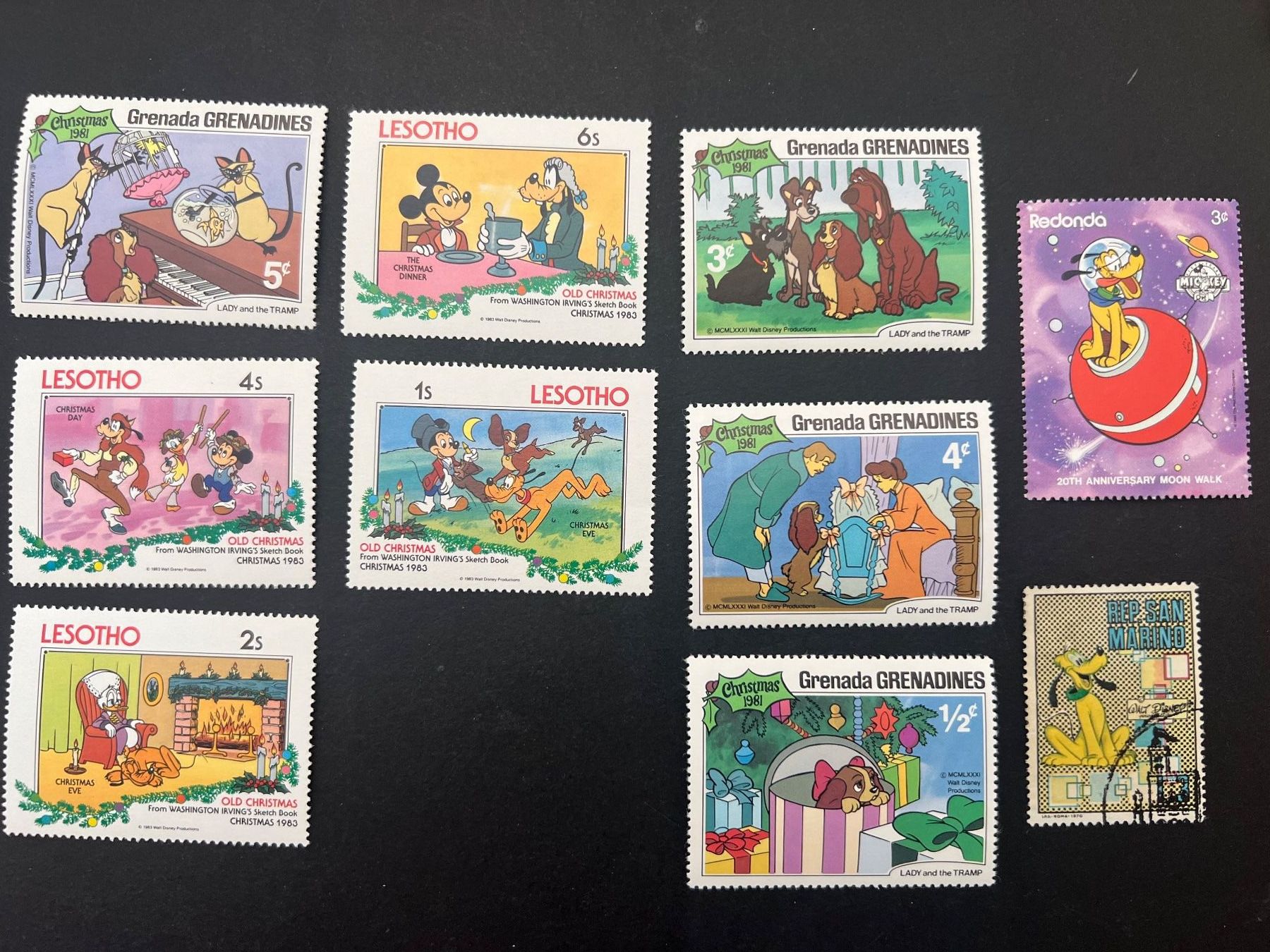 Tous les timbres: Lesotho + div. Länder Dysney kl. Lot  **  Luxus (C574) – Neuf (Voir description) à Hinwil par Sidi4