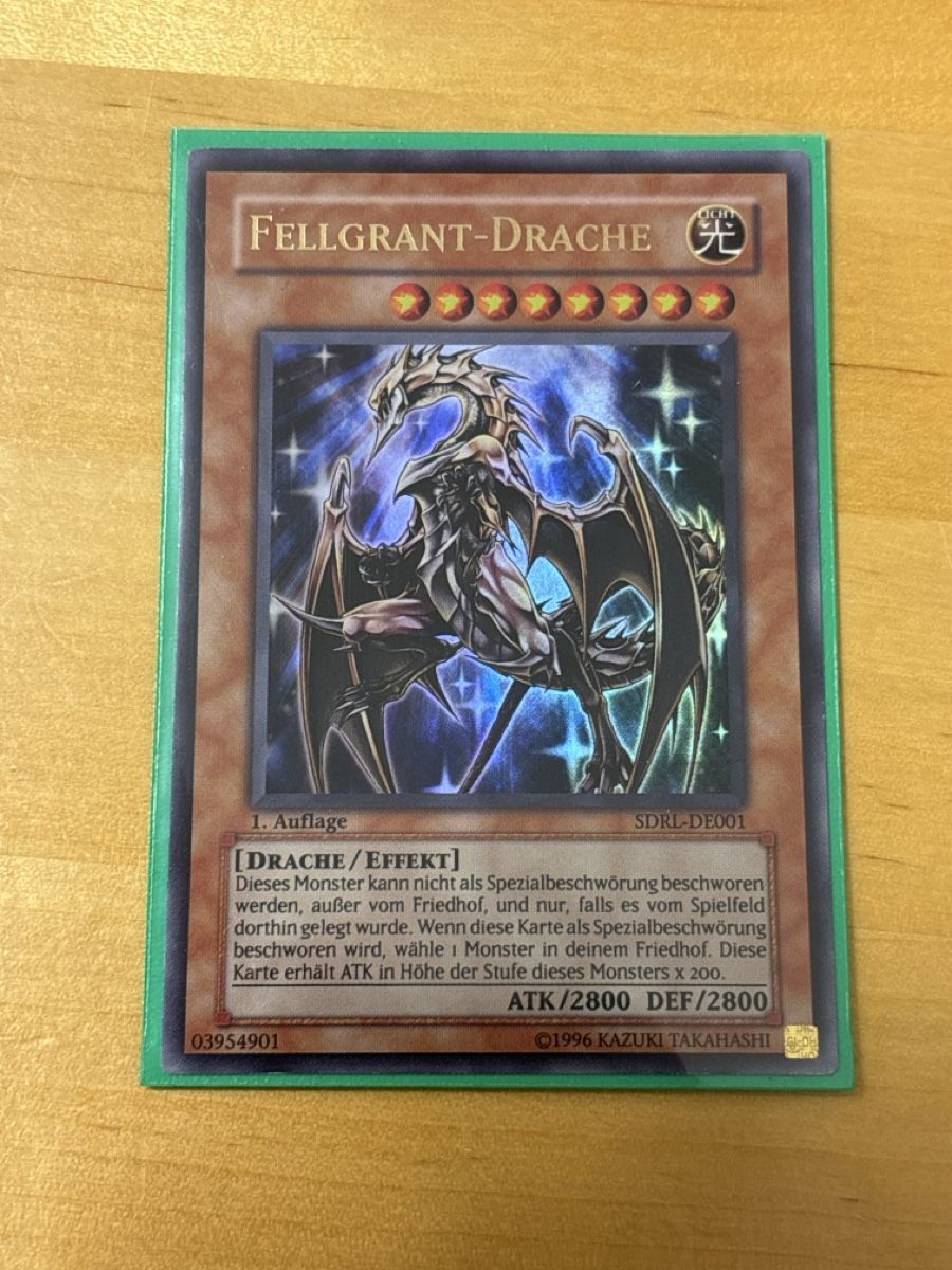Yugioh Carte collezionabili: Fellgrant-Drache 1. Auflage SDRL-DE001 – Usato da Speicherschwendi venduto da YugisKartenKammer