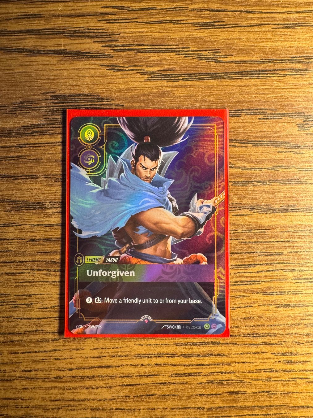 Carte collezionabili: Riftbound Yasuo Unforgiven prerelease promo – Usato da Corticiasca venduto da gio_yp69