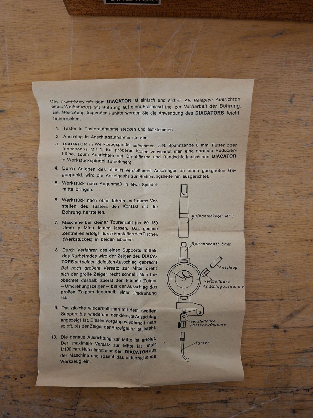Tutti gli attrezzi: Diacator Zentriergerät – Nuovo (secondo la descrizione) da Berg (Dägerlen) venduto da SCH.B. 4