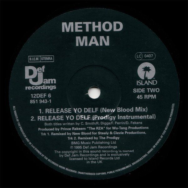Vinyles: Method Man ‎– Release Yo' Delf – D'occasion à Genève par yoww123 2