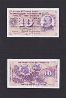 Gebrauchte Banknote 10 Franken Schweiz Serie 102 F, 6.1.1977