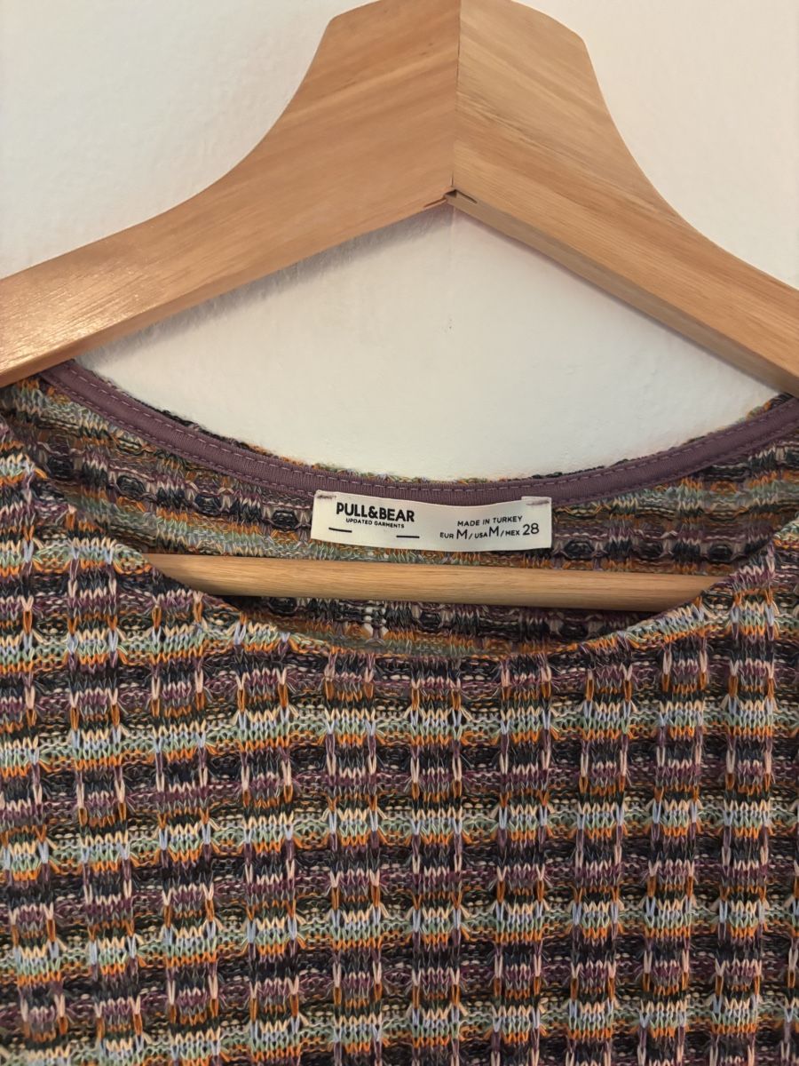 Pull&Bear Vestiti: Pull&Bear Strickkleid, Gr. M, Lila orange gestrickt Sommer – Usato da Riehen venduto da selma.s 4