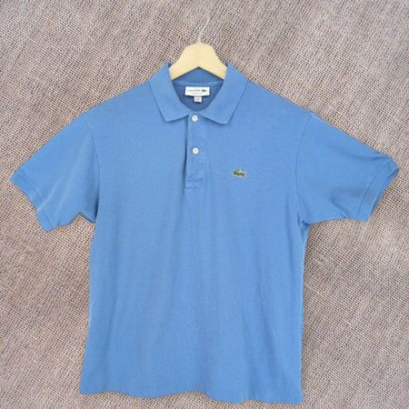 LACOSTE Polo Homme Bleu Ciel Classic Fit T5 - L