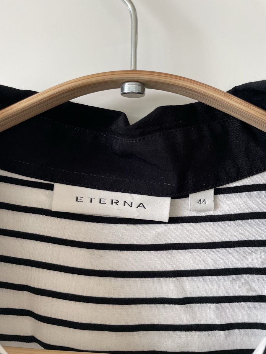 Eterna Camicette: Schicke ETERNA Hemdbluse/Tunika gestreift Gr. 44 – Usato da Neukirch an der Thur venduto da bee88 2