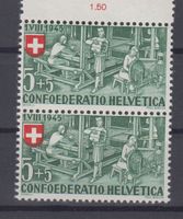 Variété Pro Patria 26.1.09 couleur rouge décalée X 2