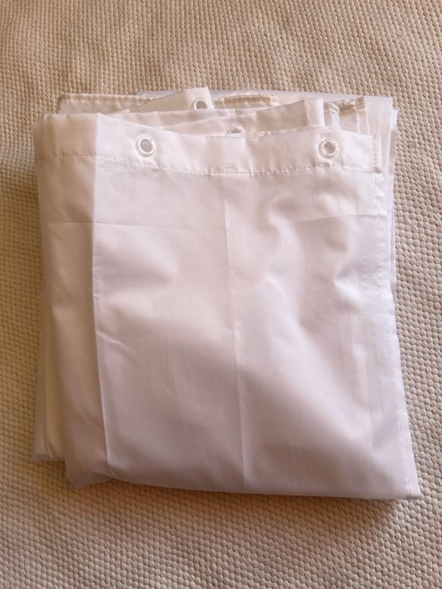 Tende: Duschvorhang, weiss, 180x200cm, 12 Ösen, Polyester – Nuovo (secondo la descrizione) da Zollikofen venduto da Lunirabe