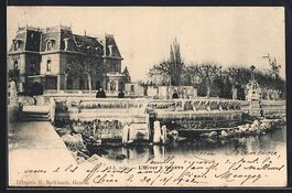 AK Genève, Panorama en hiver, 1902