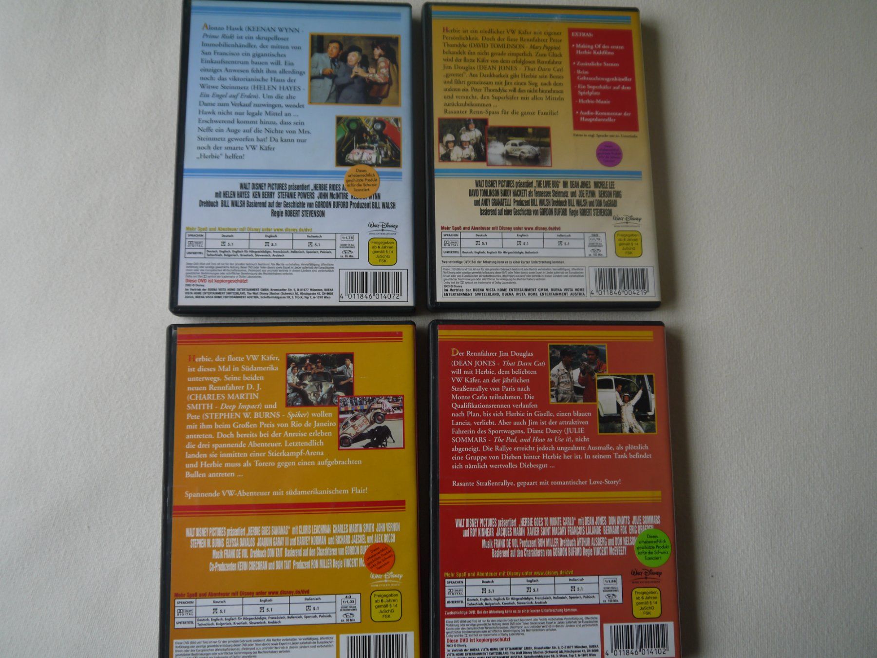 Alle DVDs: HERBIE-Collection 4 DVD-Disney selten – Gebraucht aus Hagendorn von  1