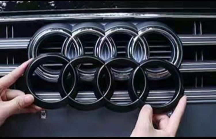 Audi Emblem Frontgrill schwarz