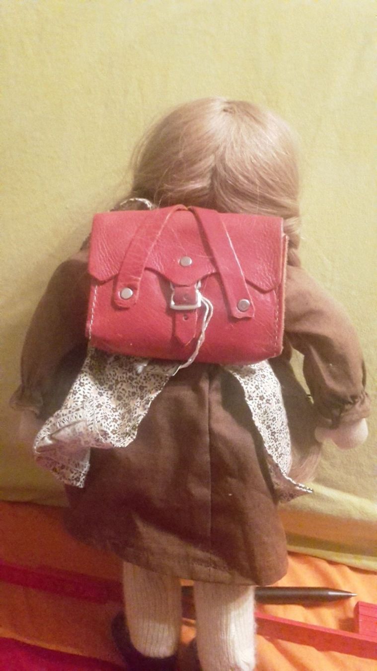 Bambole: Heidi Ott Puppe 33 cm Schulmädchen L16 – Usato da Schwarzenburg venduto da Flamingo07 2
