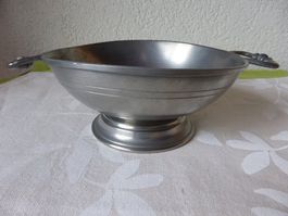 Zinn Henkel Schale Vintage