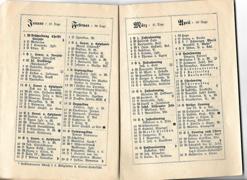 Calendari: Missionskalender 1936 – Usato da Mörschwil venduto da antiksalon21 4