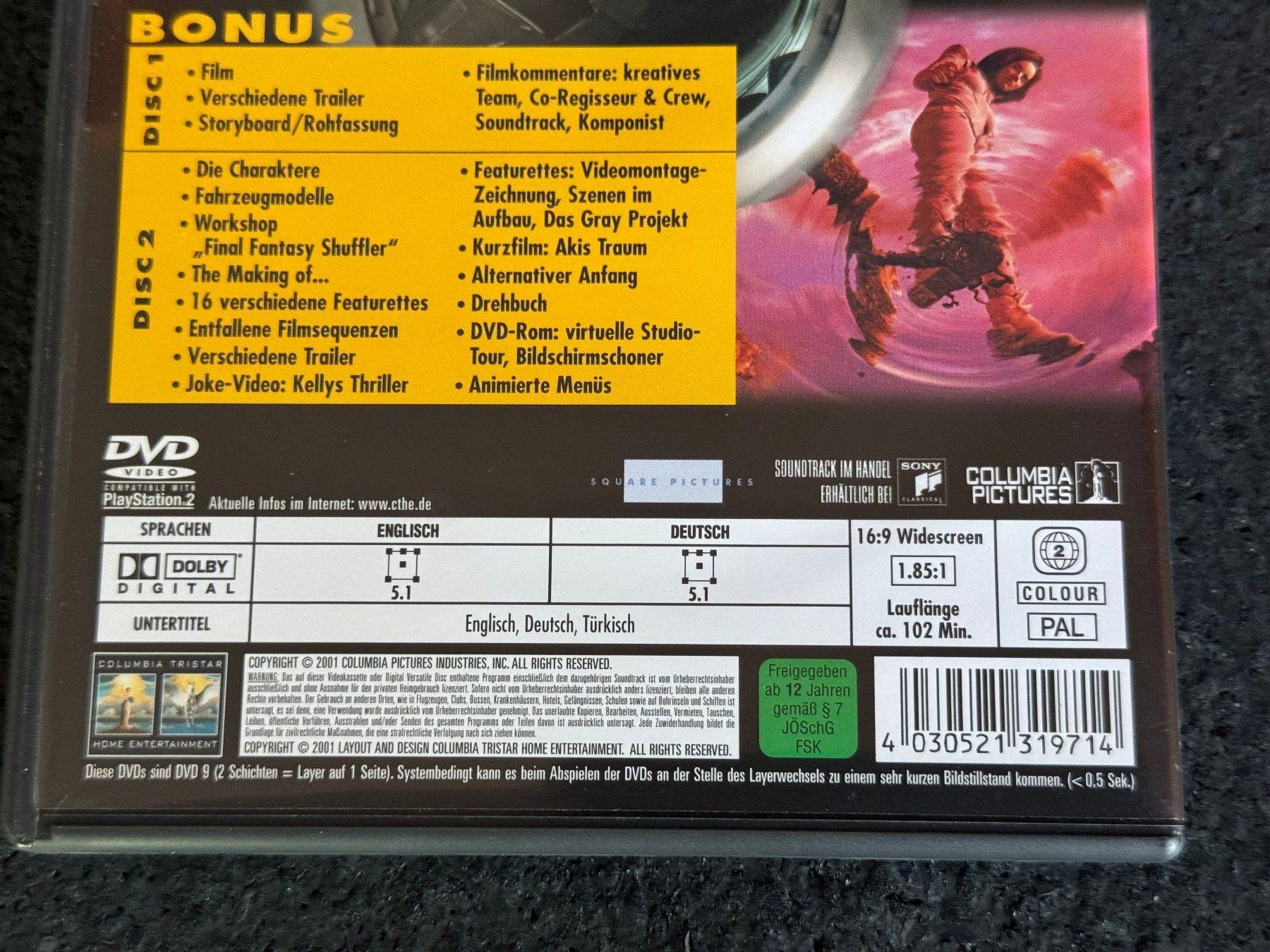 Tutti i DVDs: FINAL FANTASY 2 DVD's EN/DE – Usato da Fribourg venduto da tschjoly 3