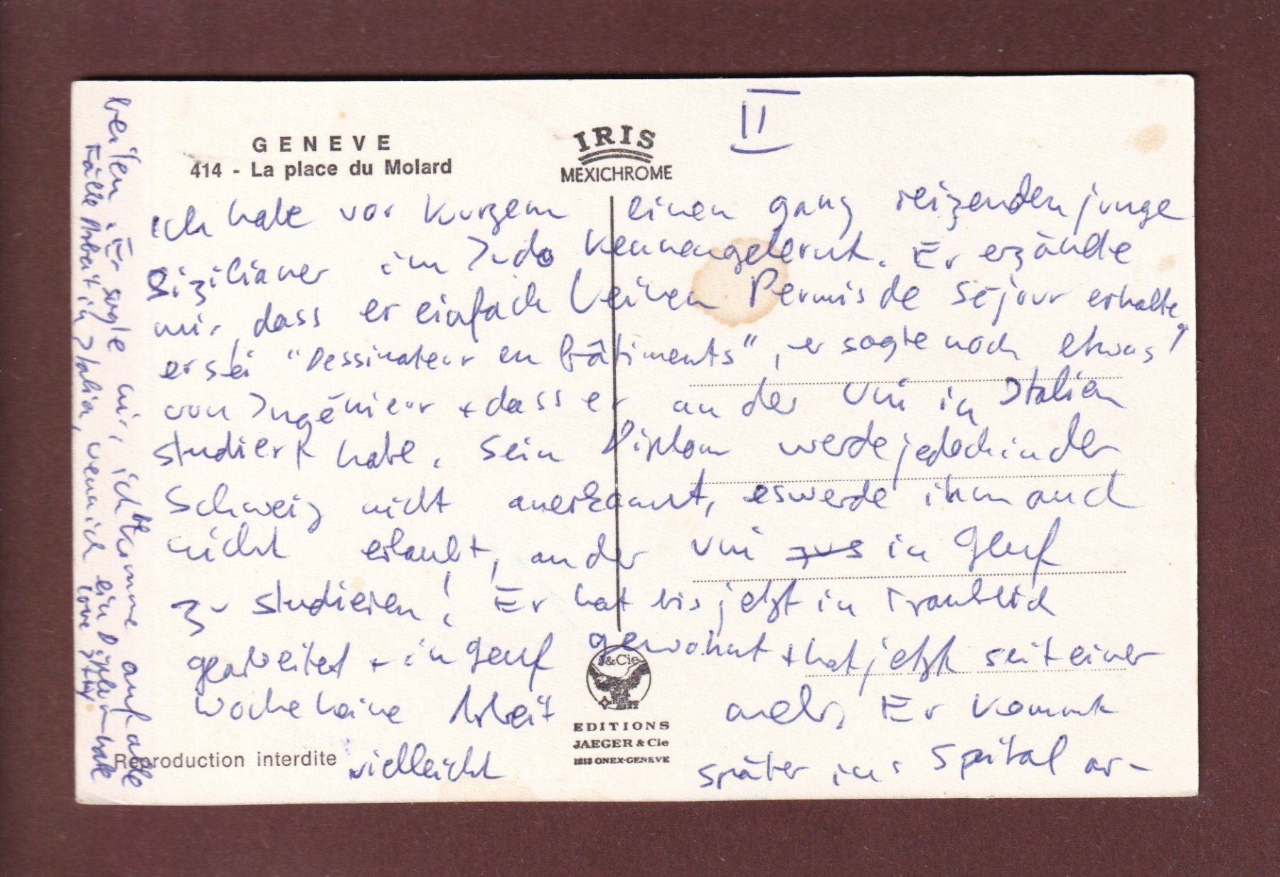 Cartoline postali: GENEVE - Place du molard – Usato da Pully venduto da nicecards 1