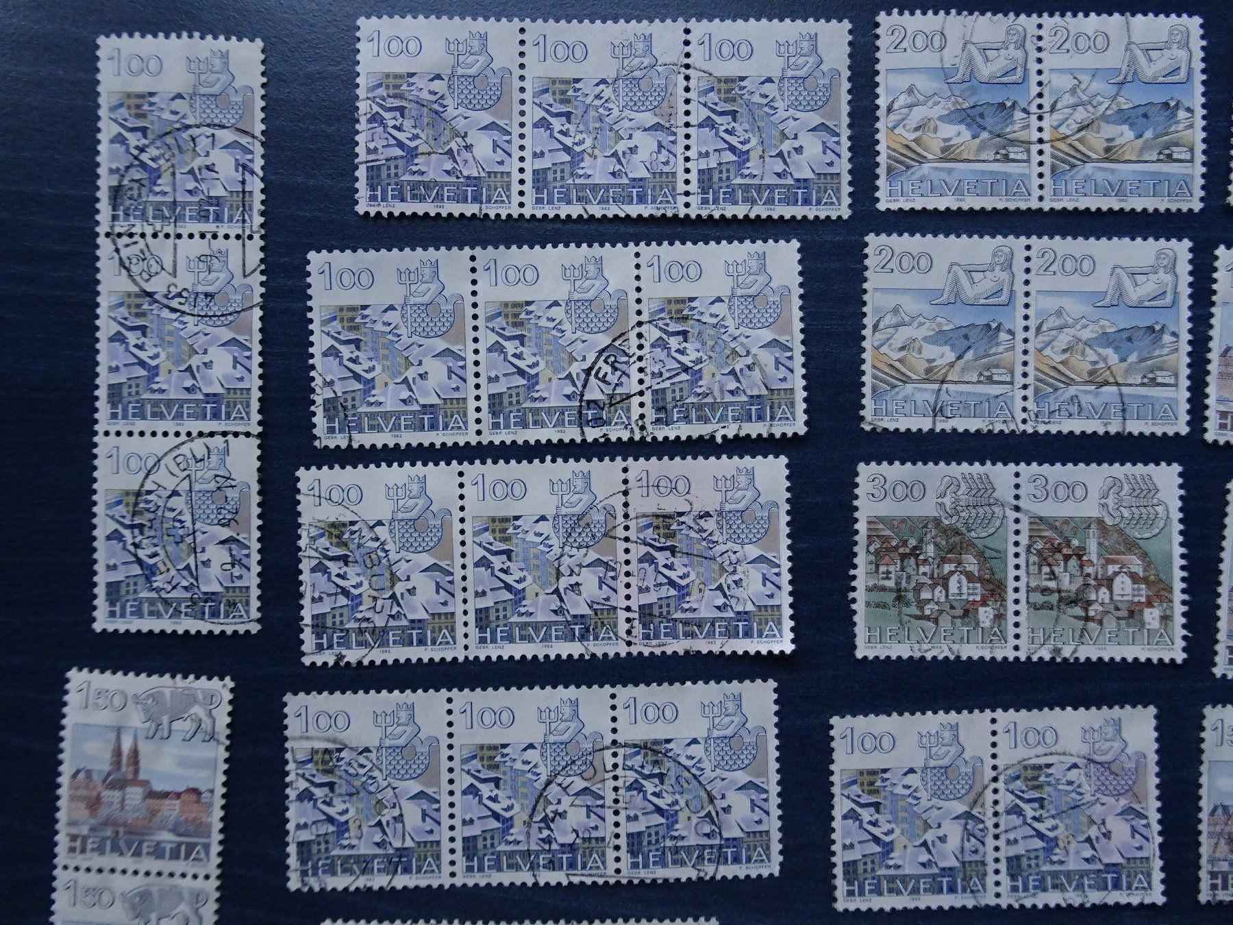 Alle Briefmarken: 1982/86 – Gebraucht aus Aadorf von Chnorli-Furz 1