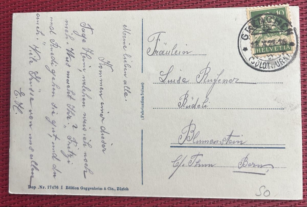 Cartoline postali: AK Grenchen  – Usato da Horw venduto da Tellbub 1
