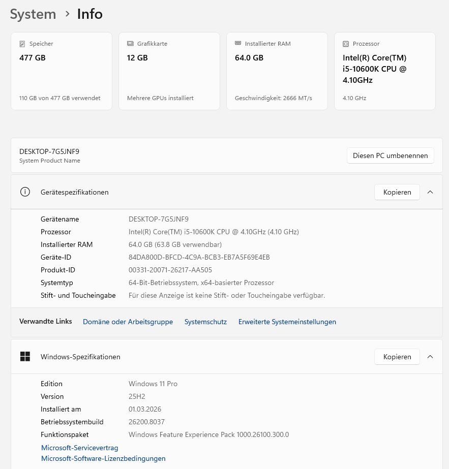 PCs: GamingPC 64GB RAM GeForce RTX 4070 Photoshop AutoDesk Fusion – Gebraucht aus Diemtigen von s.litze 9